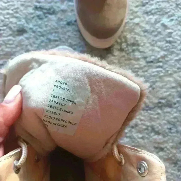 Madden Girl Womens Provo Faux Fur Beige Boot 7 - Picture 9 of 14